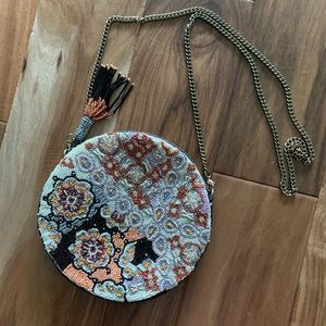 Anthropologie Beaded Cross body bag
